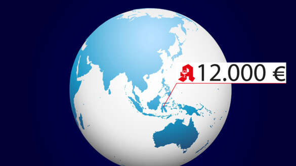 Weltkugel Apotheken-A 12.000 Euro